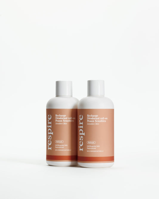 Duo Recharge Déodorant roll-on Peaux Sensibles